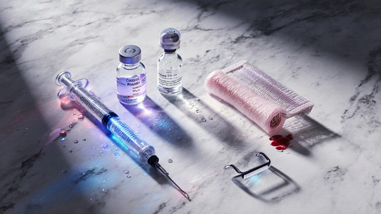 Коллекция препаратов для борьбы с морщинами: шприцы, PRP, нити и микролипы.