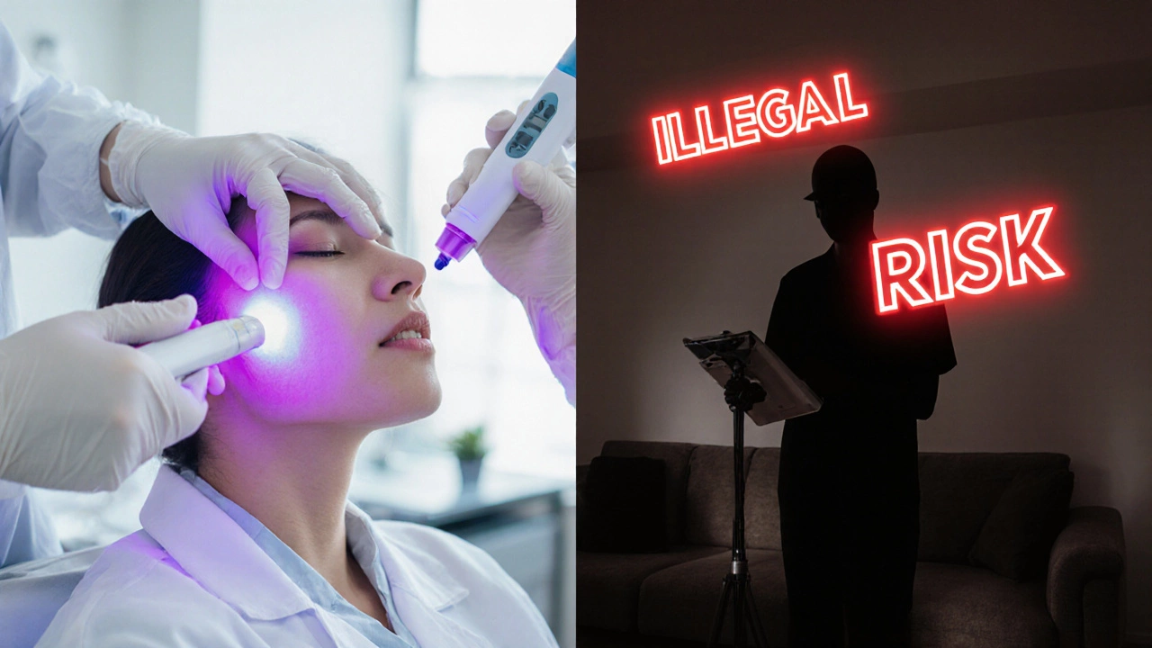 Сравнение безопасной процедуры в клинике и нелегального вмешательства в домашних условиях.